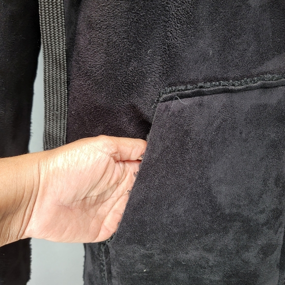 VELVET BY GRAHAM & SPENCER FAUX SUEDE JACKET WITH SHERPA - Picture 6 of 10